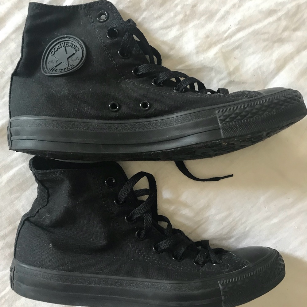 Black Converse high tops